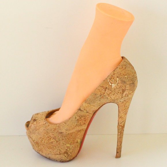 Christian Louboutin Brown Highness Cork Platform - Picture 5 of 15